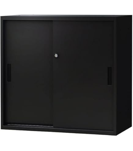 鍵付き棚　キャビネット Amazon.co.jp: DORIS ドリス 書庫 木製キャビネット 鍵付き 両開き 幅